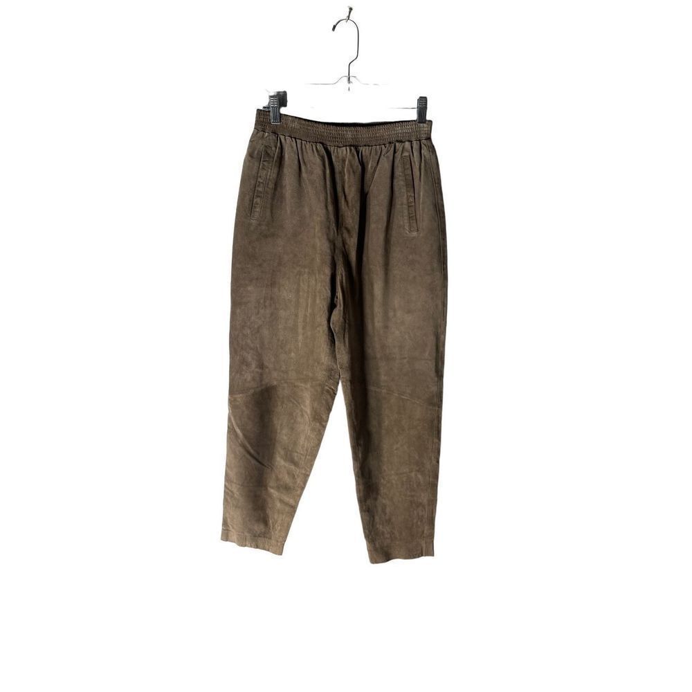 Genuine Leather Suede High Rise Tapered Pants Women’s Size Medium